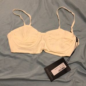 Prettylittlething cream bralette NEW WITH TAG